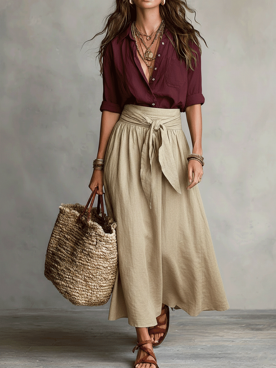Matilda | Elegant Two-Piece Skirt Set