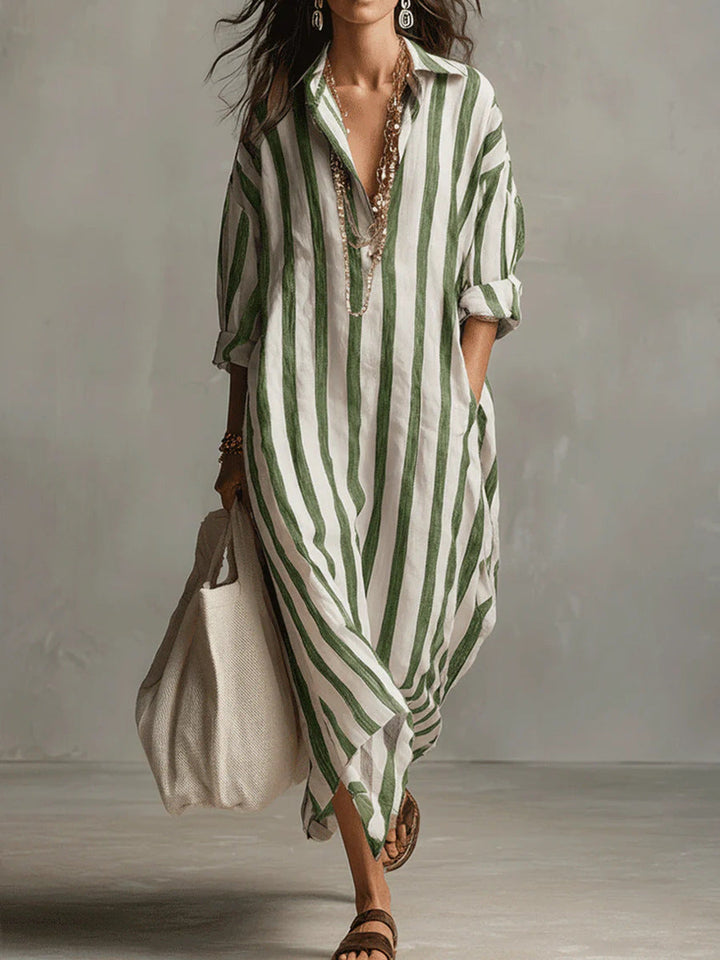 Velinna | Breezy Linen Maxi Dress