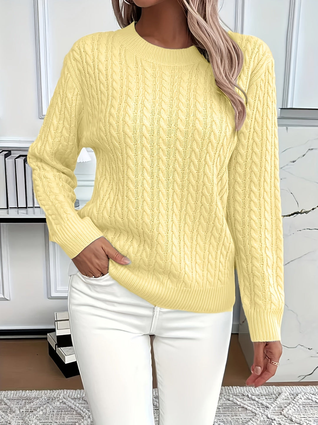 Bernile – Ladies Cable Knit Jumper