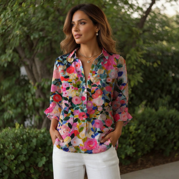 Frida | Bloom Canvas Blouse