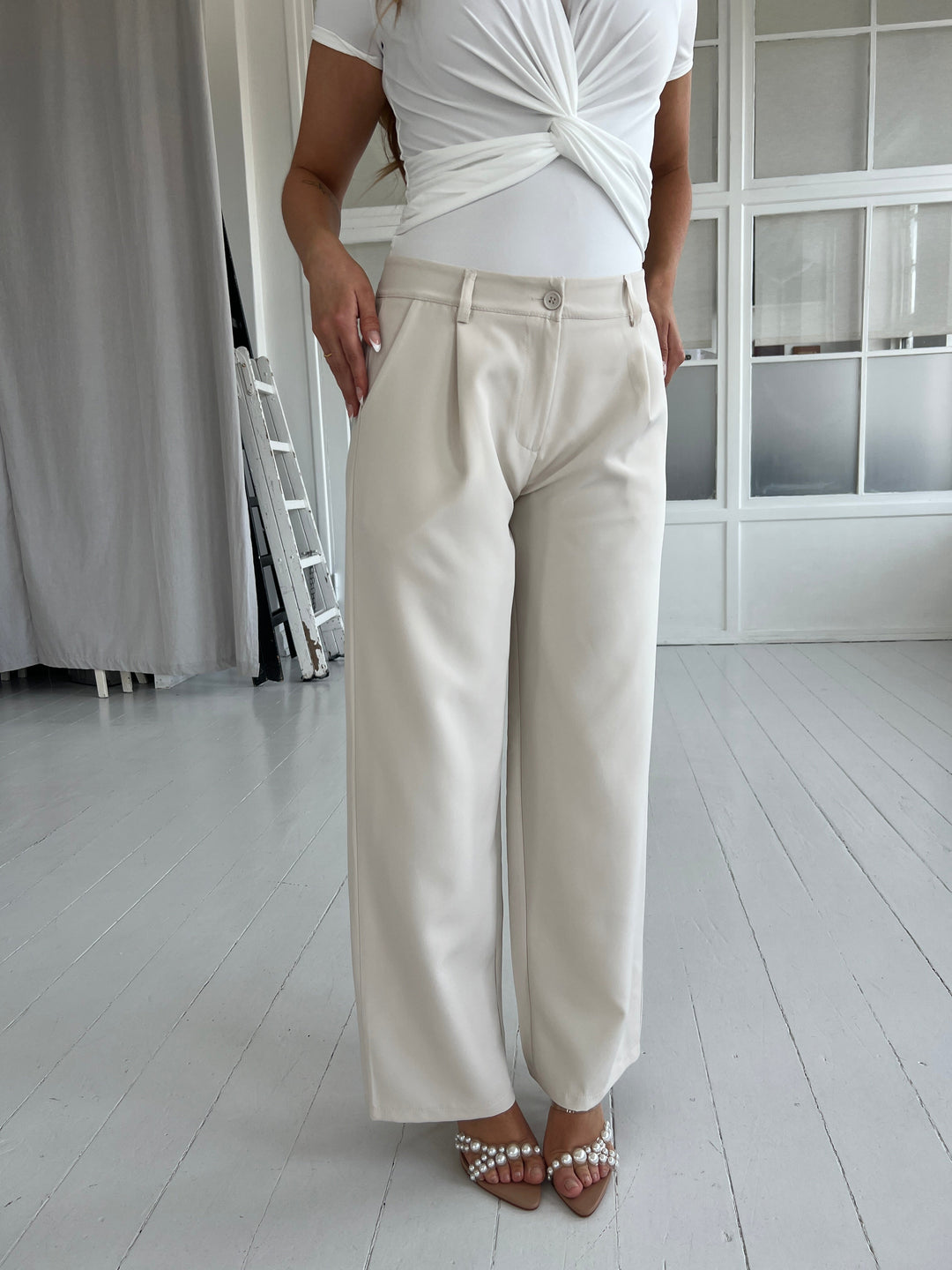 Eight™ Luxe Cream Trousers