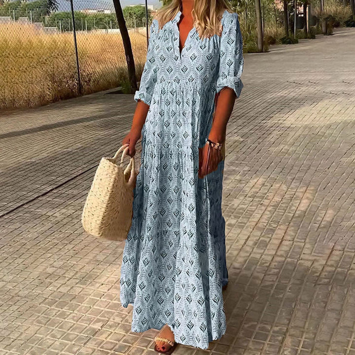 Selora | Elegant Printed Maxi Dress