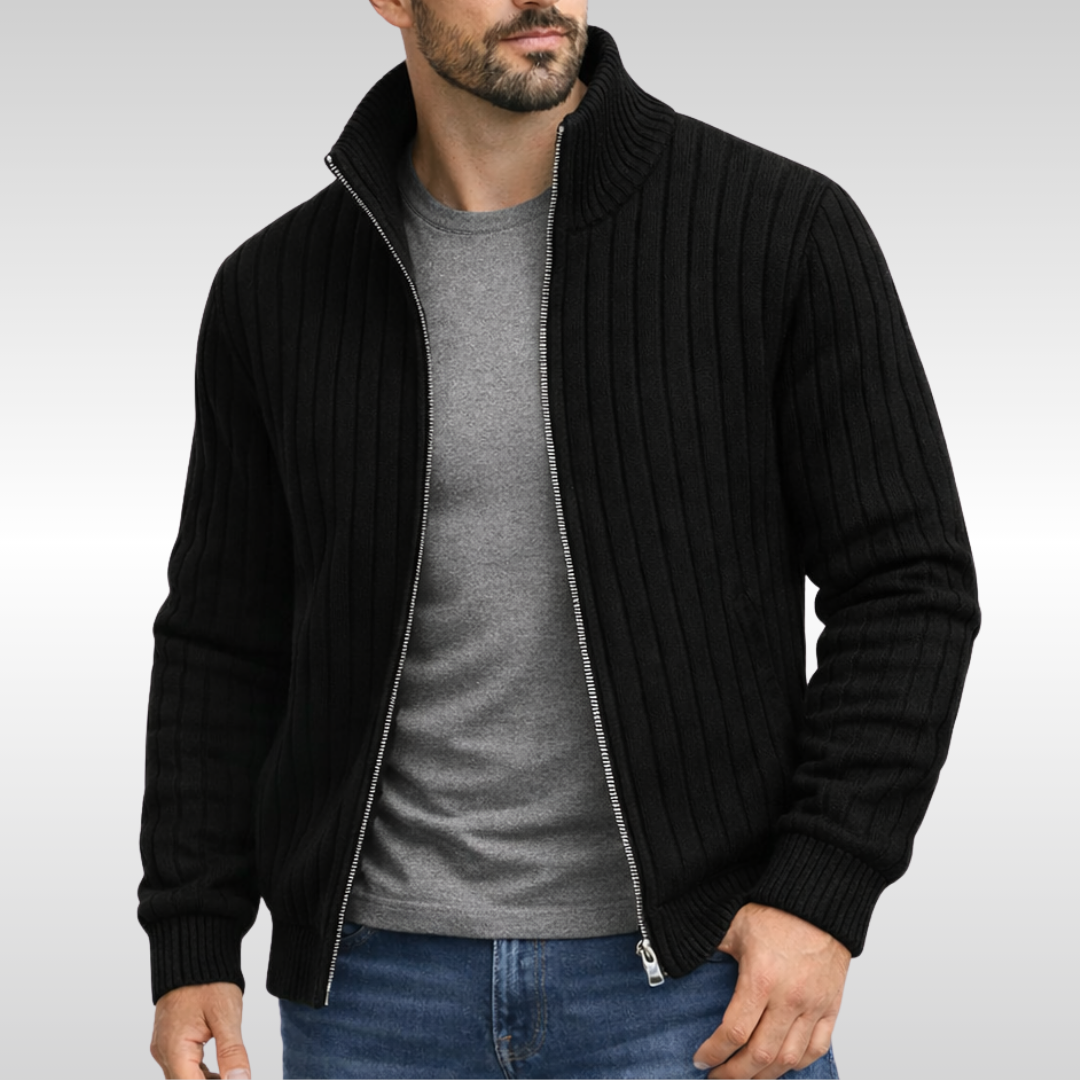CALLUME ZIP CARDIGAN | REFINED STYLE, COMFORTABLE WARMTH