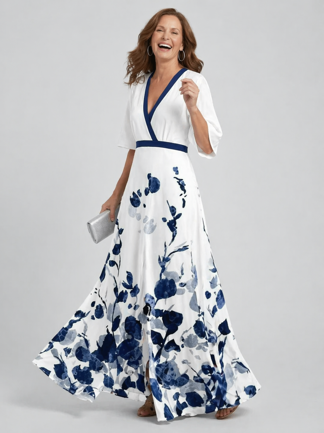 Athena | Elegant Floral Maxi Dress