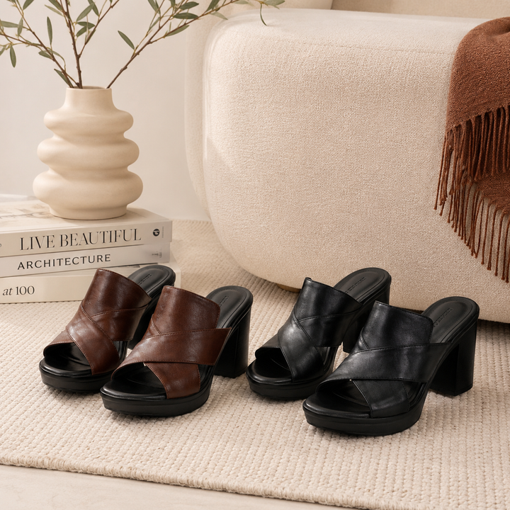 Vivienne | Elegant Comfort Heel Sandals