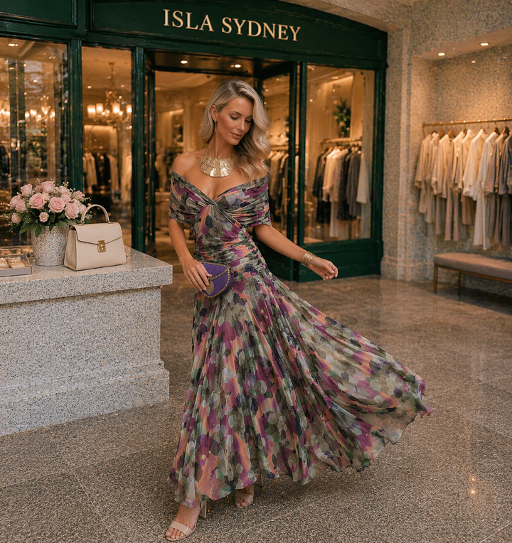 Mia | Elegant V-neck Maxi Dress