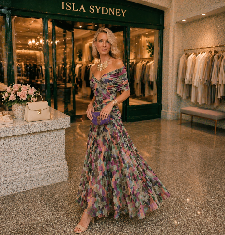 Mia | Elegant V-neck Maxi Dress