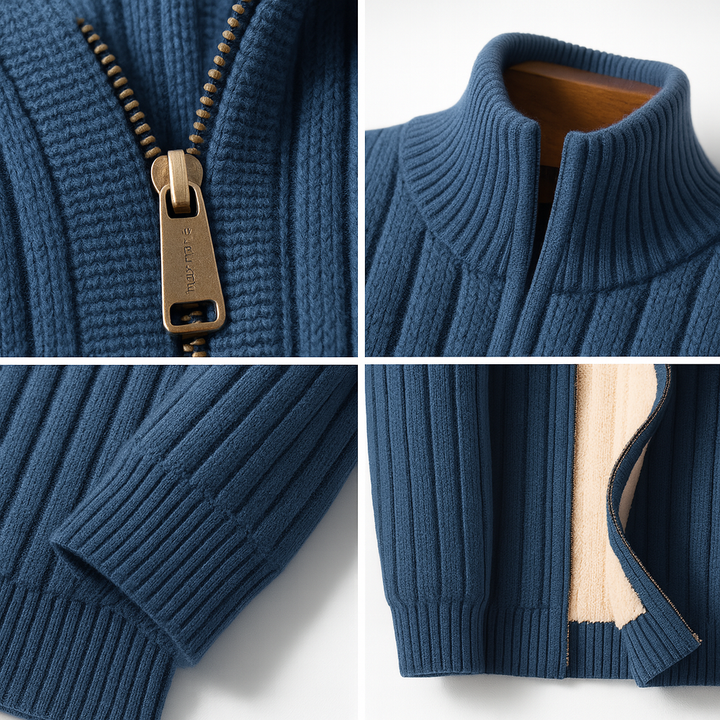 CALLUME ZIP CARDIGAN | REFINED STYLE, COMFORTABLE WARMTH