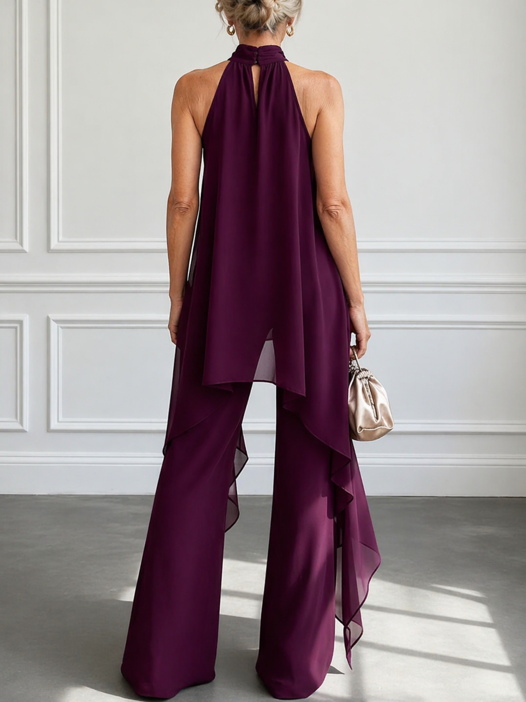 Viola | Elegant Halterneck Co-Ord Set with Trousers