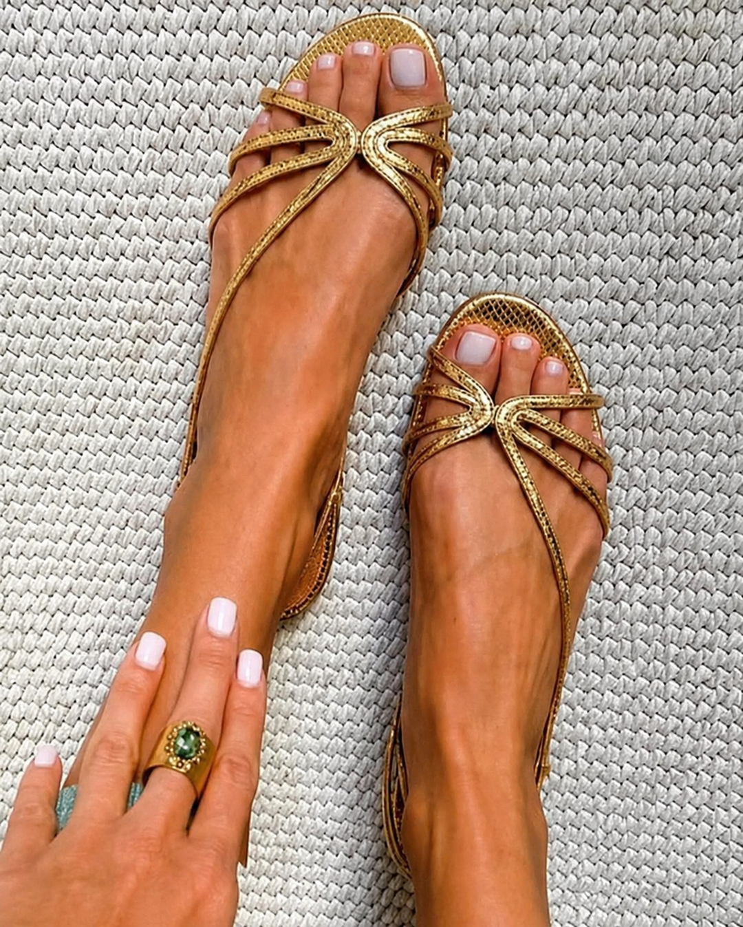 Maurelle | Golden Summer Comfort Sandals