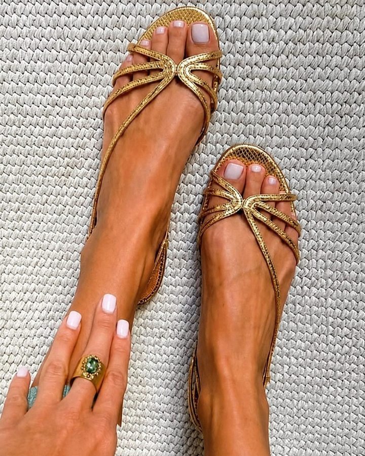 Maurelle | Golden Summer Comfort Sandals