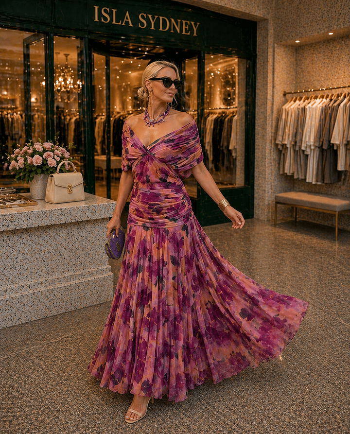 Mia | Elegant V-neck Maxi Dress