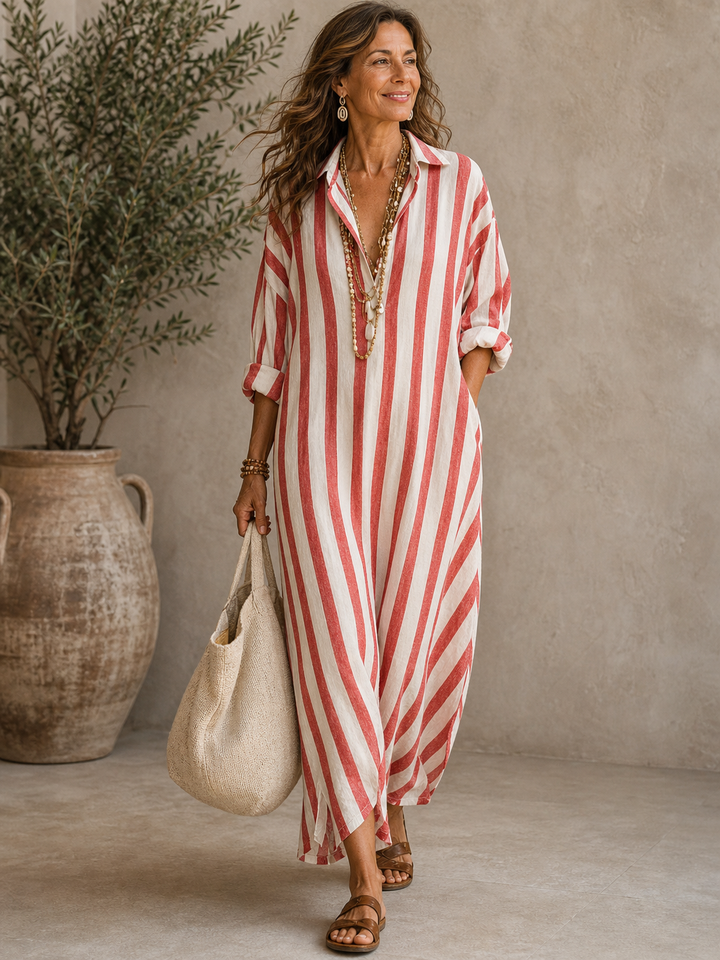 Velinna | Breezy Linen Maxi Dress