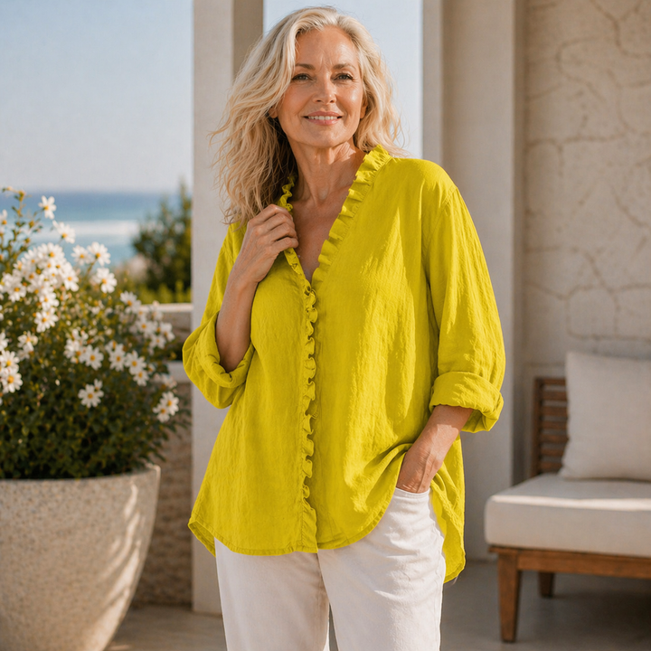 Sanela | Elegant Linen Blouse