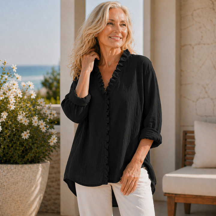 Sanela | Elegant Linen Blouse
