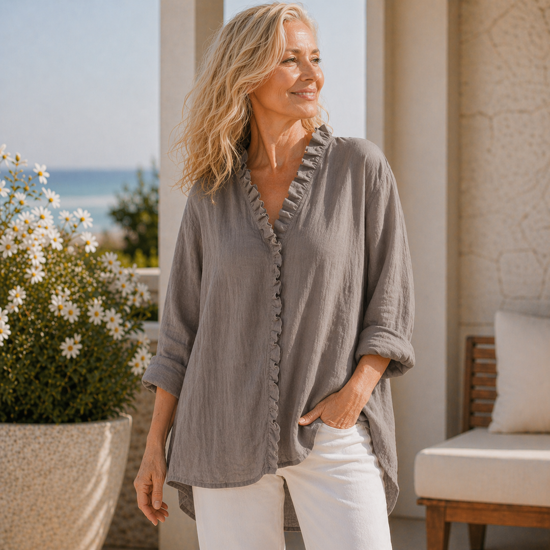 Sanela | Elegant Linen Blouse