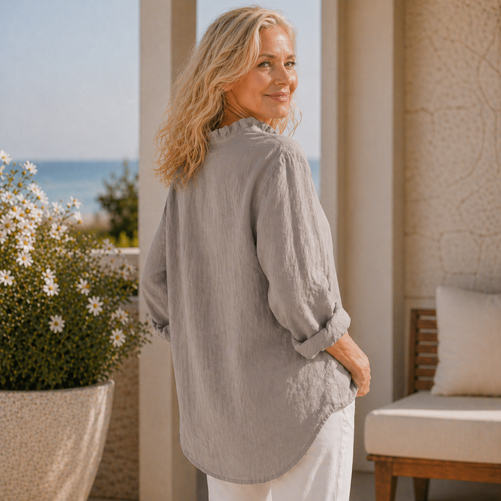 Sanela | Elegant Linen Blouse