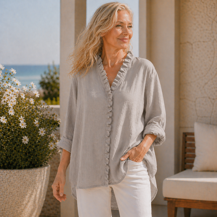 Sanela | Elegant Linen Blouse