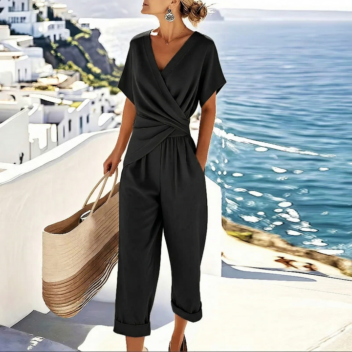 Celeste | Elegant Wrap-Front Two-Piece Set
