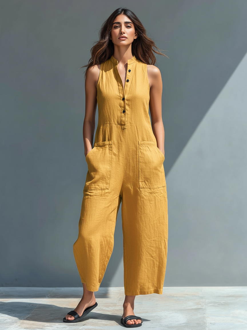 Elara | Relaxed Wide-Leg Jumpsuit