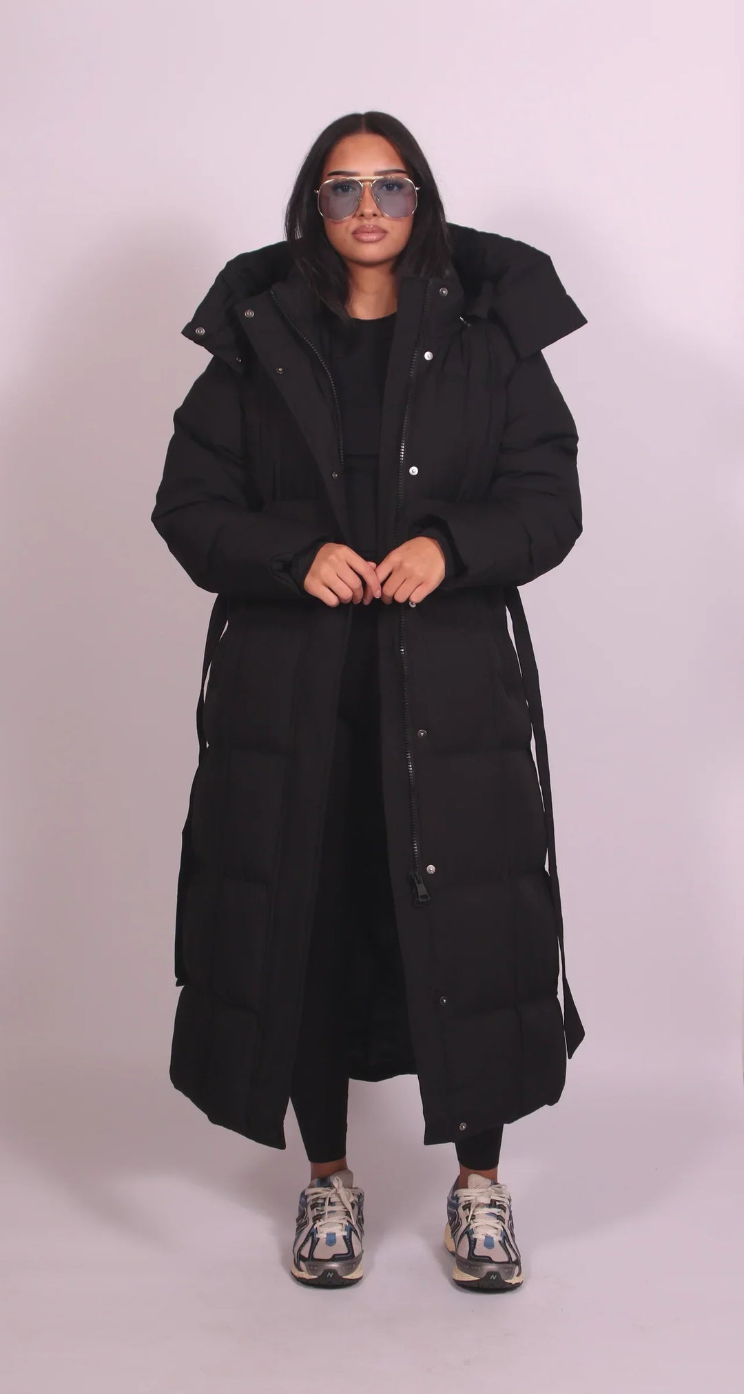 Carmene ™ - Long Belted Puffer Coat