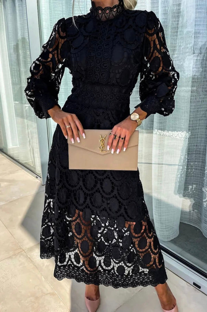 Celestine | Elegant Lace Occasion Midi Dress
