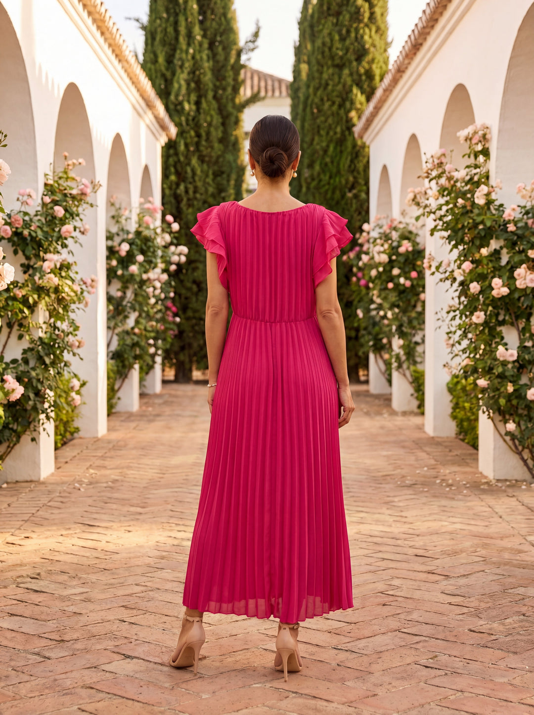 Seraphina | Elegant Pleated Maxi Dress