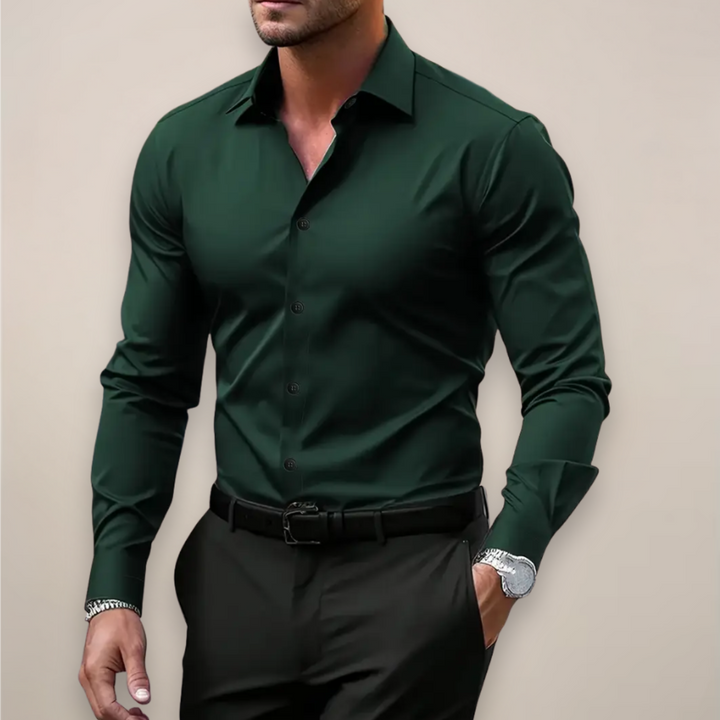 Samy | Classic Men Long Sleeve Shirt | Sharp Everyday Elegance
