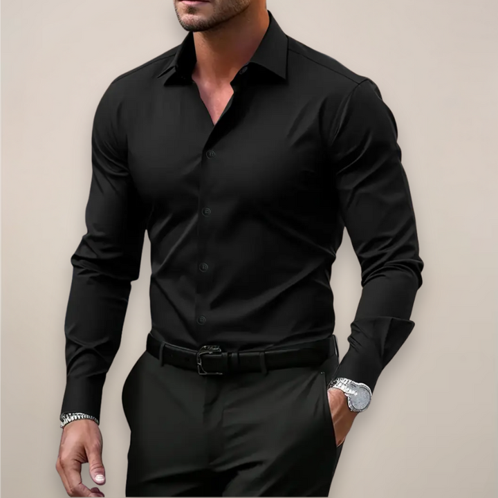 Samy | Classic Men Long Sleeve Shirt | Sharp Everyday Elegance