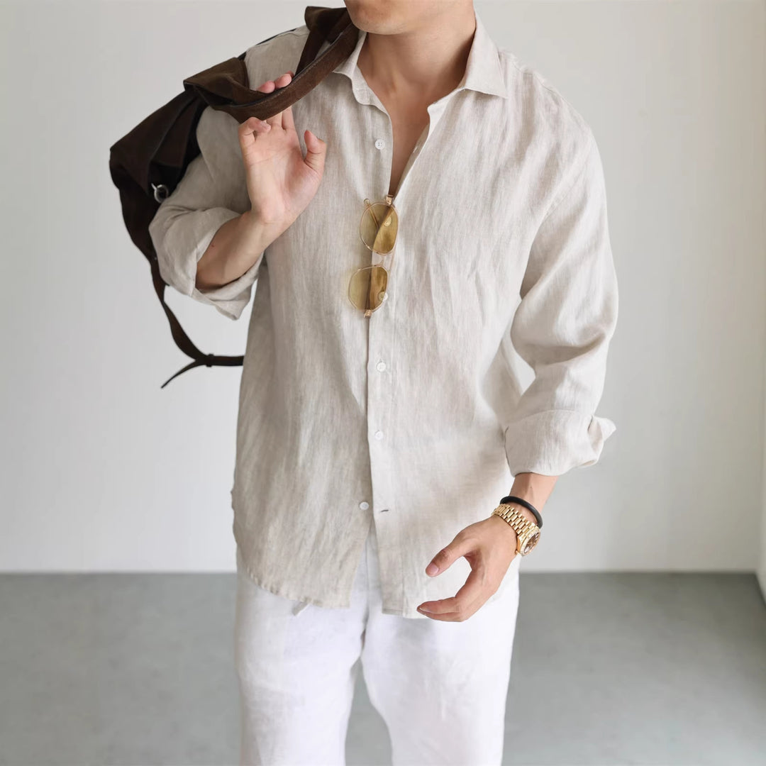 Aliandro | Linen Long-Sleeved Shirt