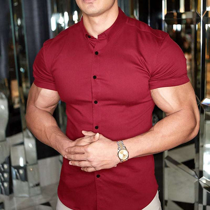 Geraldo |  Slim Fit Short Sleeve Shirt for Men