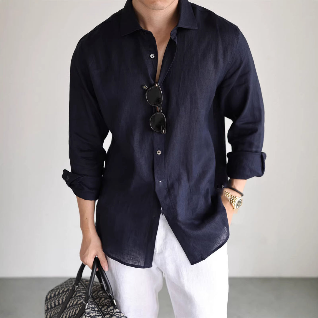 Aliandro | Linen Long-Sleeved Shirt