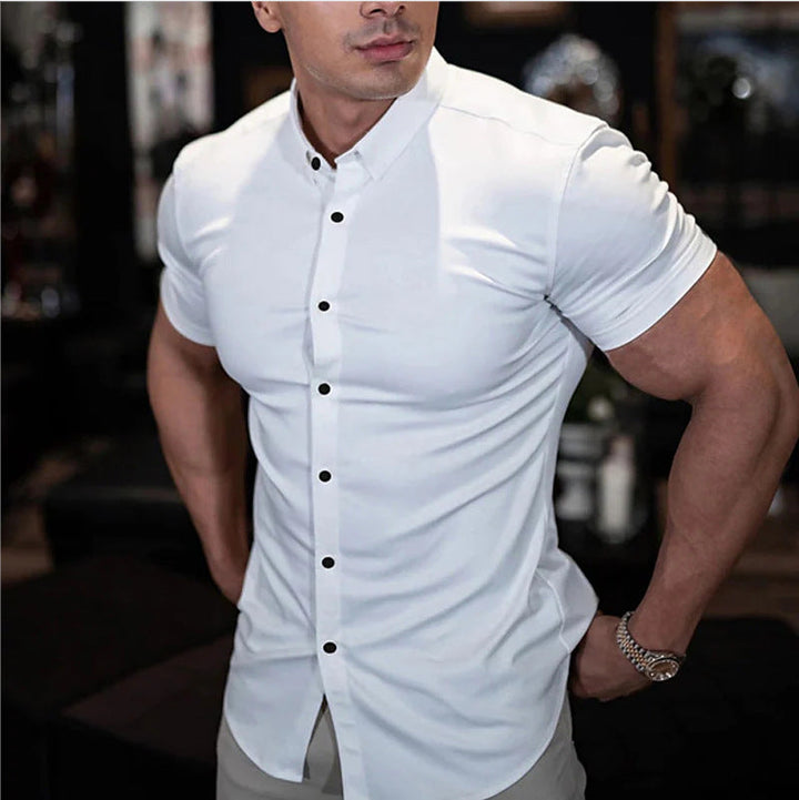 Geraldo |  Slim Fit Short Sleeve Shirt for Men