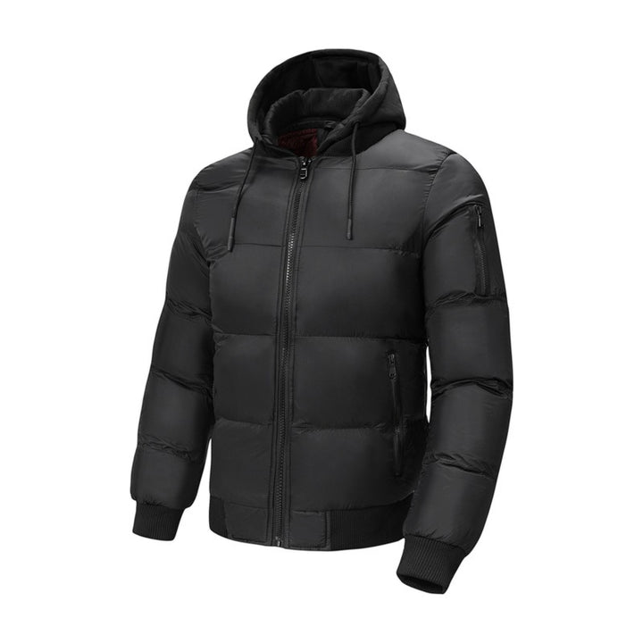 Nathem | Men Fleece  Winter Jacket with Removable Hood