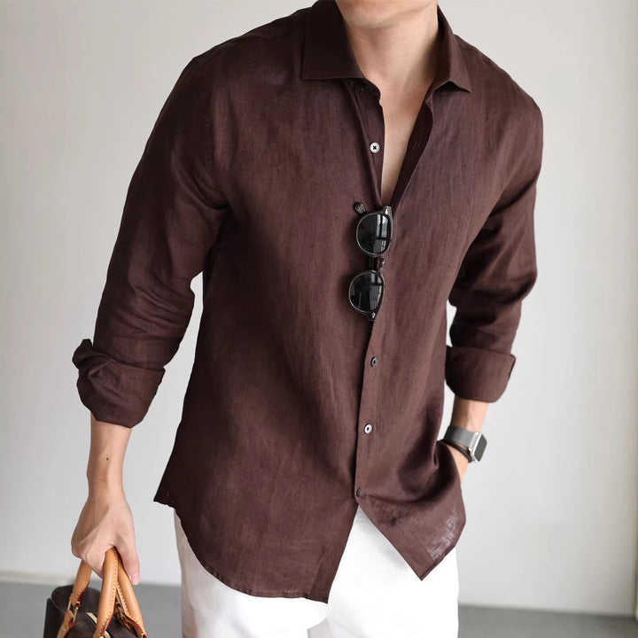 Aliandro | Linen Long-Sleeved Shirt