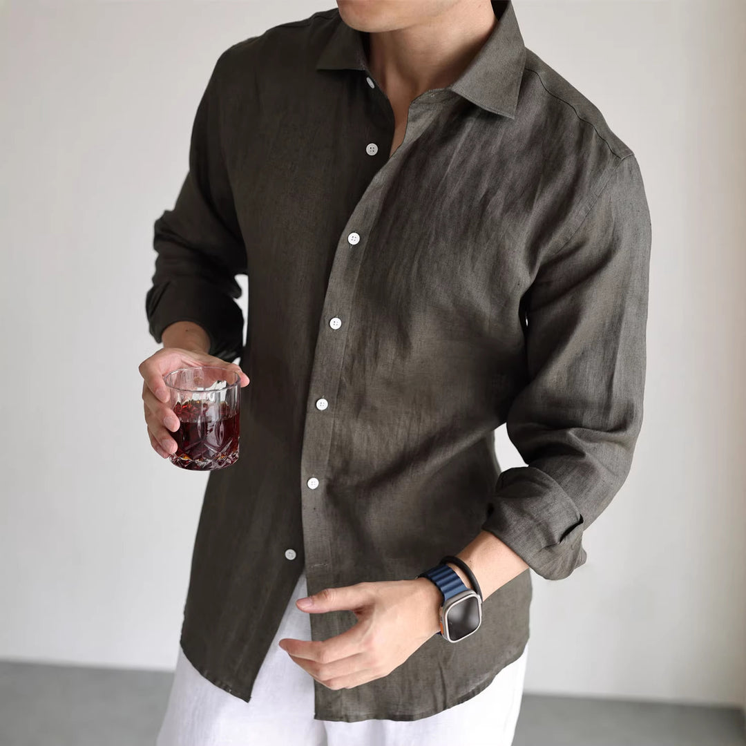 Aliandro | Linen Long-Sleeved Shirt