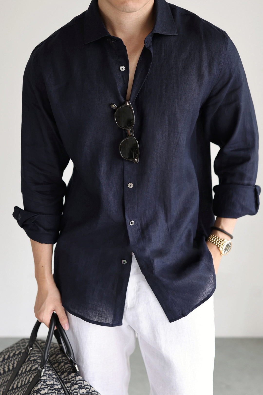 Aliandro | Linen Long-Sleeved Shirt
