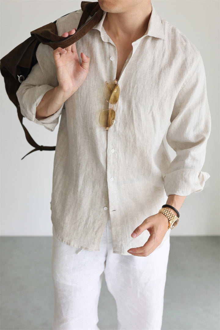Aliandro | Linen Long-Sleeved Shirt