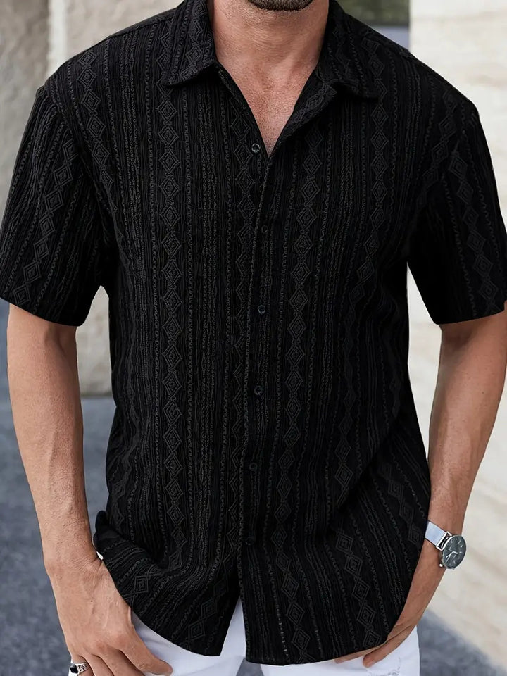 Alena ™ Cotton-Linen Men Polo Shirt