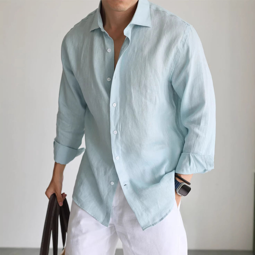 Aliandro | Linen Long-Sleeved Shirt
