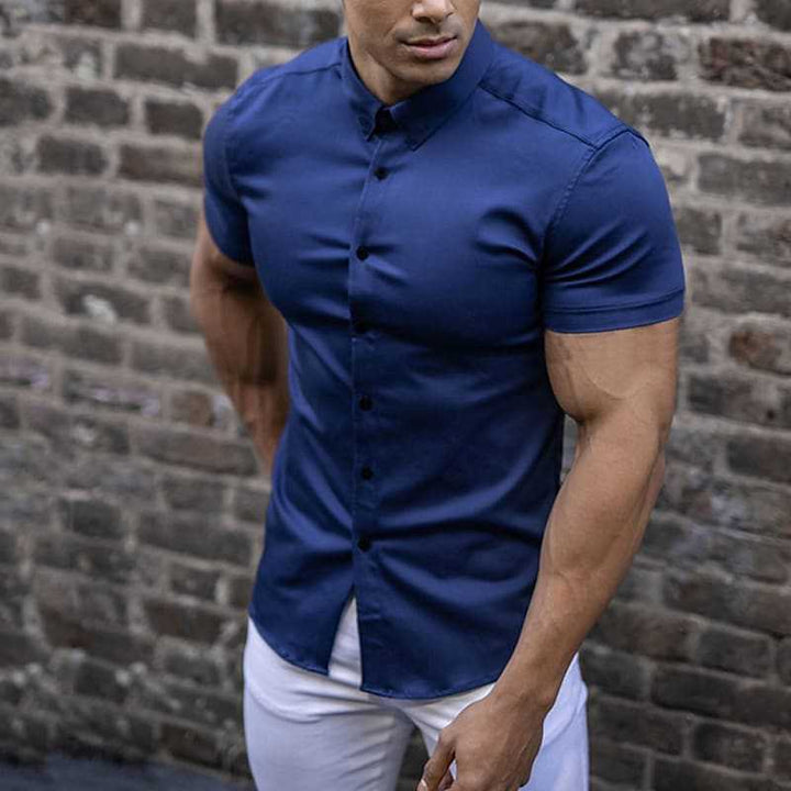 Geraldo |  Slim Fit Short Sleeve Shirt for Men