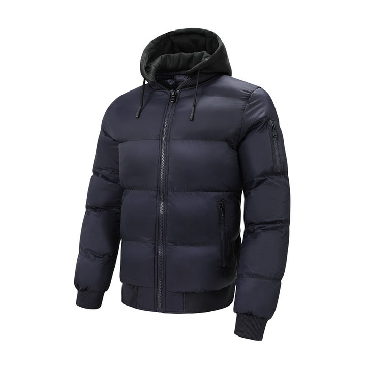 Nathem | Men Fleece  Winter Jacket with Removable Hood