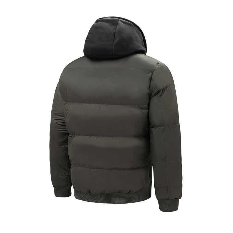 Nathem | Men Fleece  Winter Jacket with Removable Hood