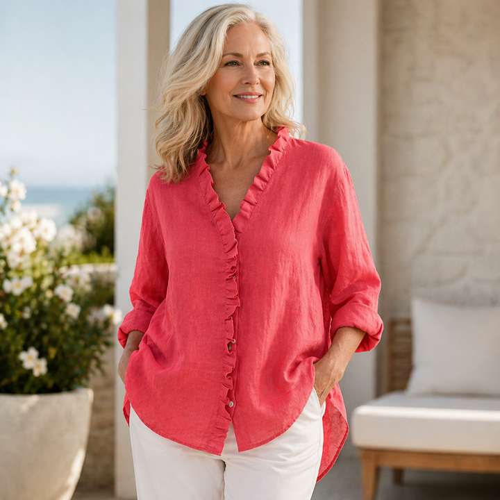 Sanela | Elegant Linen Blouse