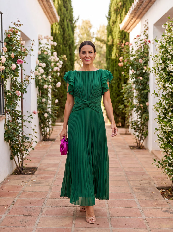 Seraphina | Elegant Pleated Maxi Dress