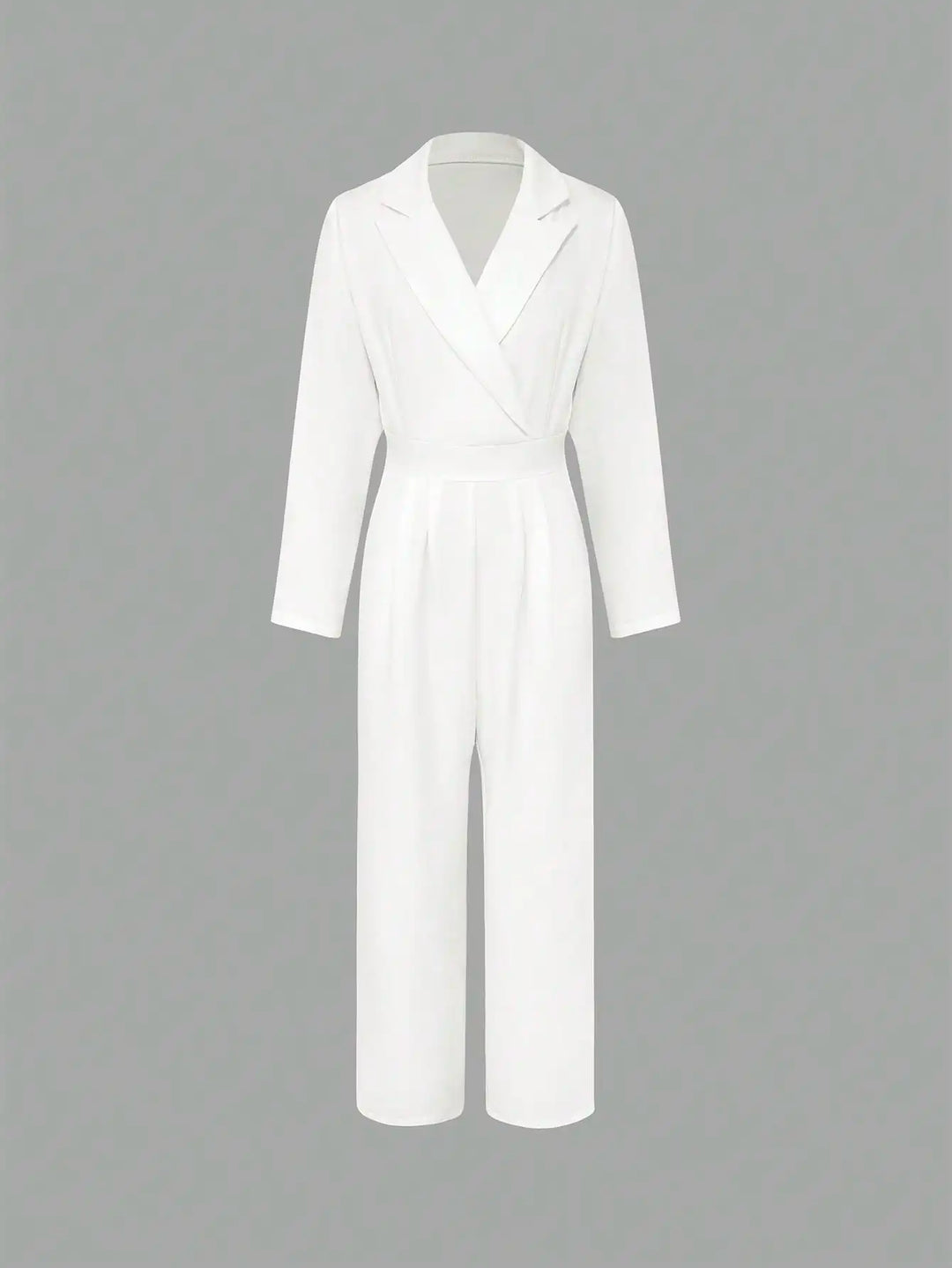 Camille | Elegant Blazer Style Wide-Leg Jumpsuit