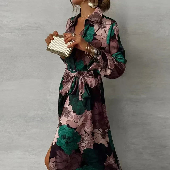 LILY - Belted Maxi Dress
