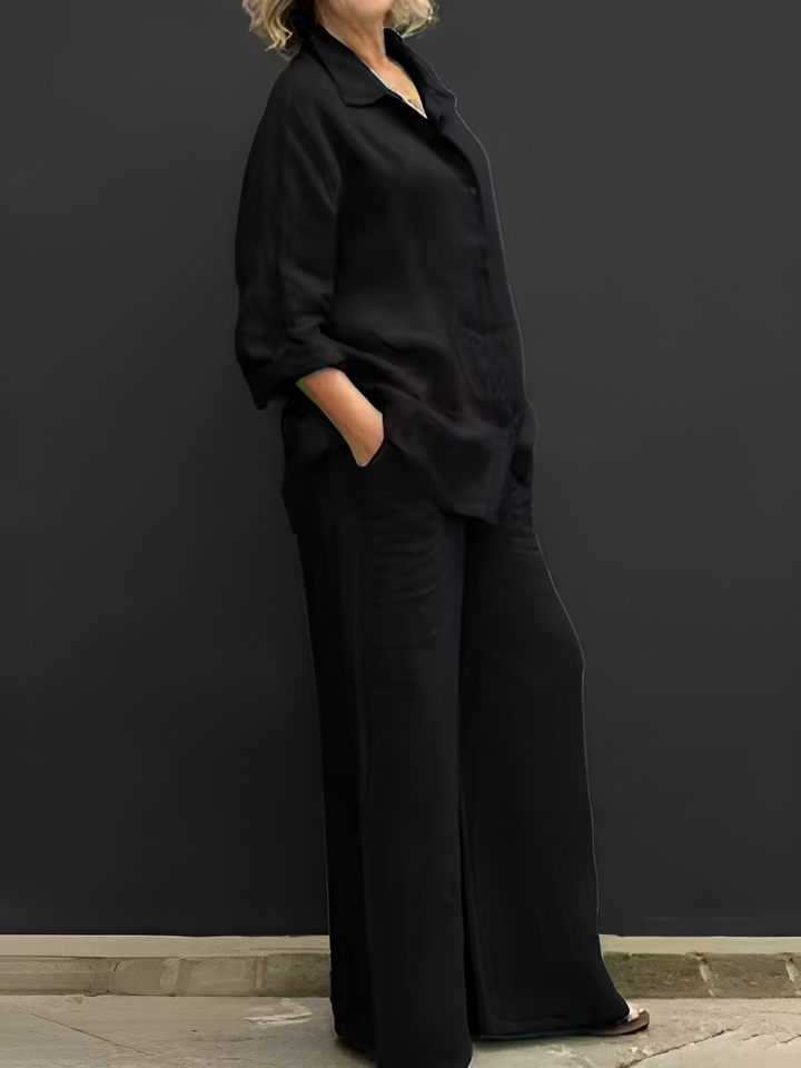 Lara ™ |  Linen Shirt Suit