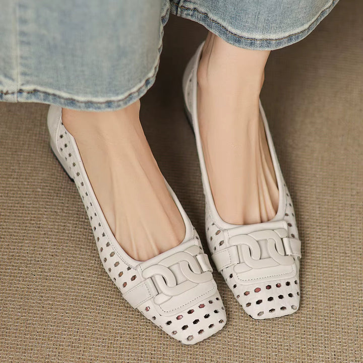 Fiora | Woven Leather Heeled Sandals