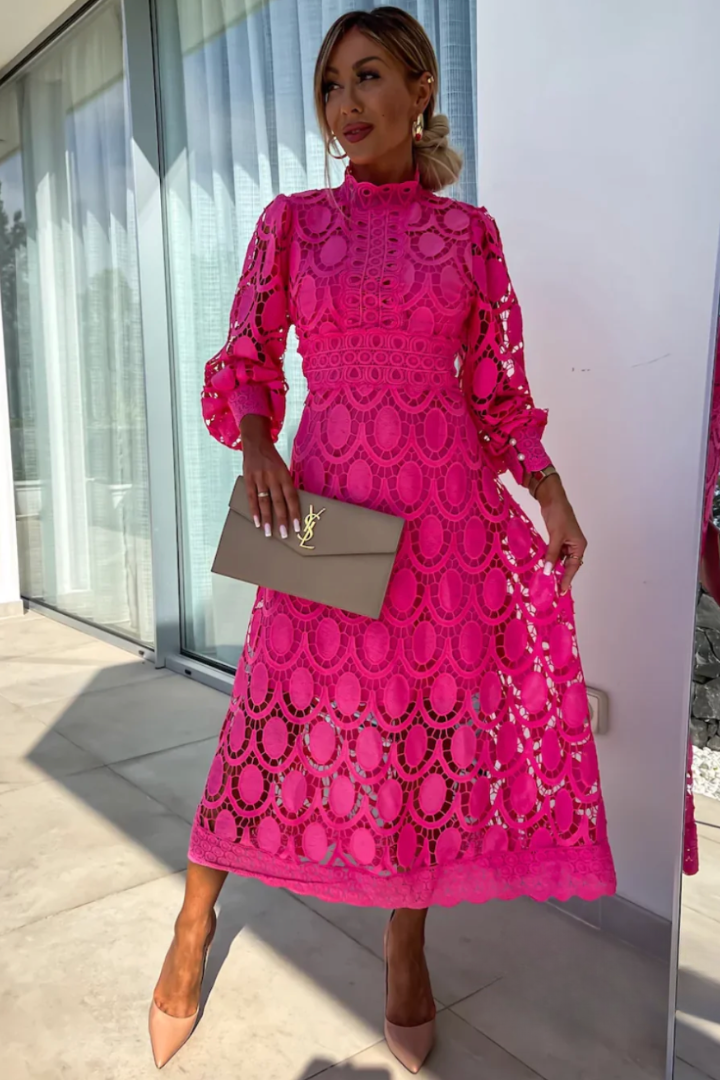 Celestine | Elegant Lace Occasion Midi Dress